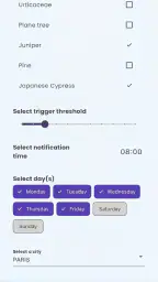 Pollen Count & Alerts screenshot