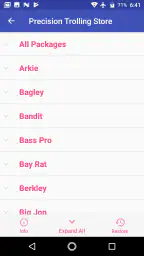 Precision Trolling Data screenshot