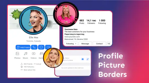 Profile Picture Border Frame screenshot