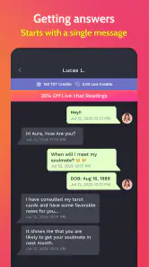 Psychic Txt Live Tarot Reading screenshot