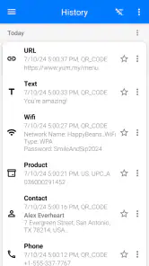 QR & Barcode Scanner PRO screenshot
