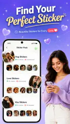 Romantic Stickers - Love Emoji screenshot