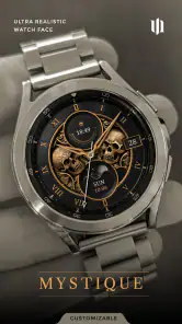S4U Mystique - Gold watch face screenshot