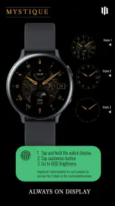 S4U Mystique - Gold watch face screenshot
