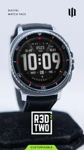 S4U R3D TWO Digital watch face screenshot