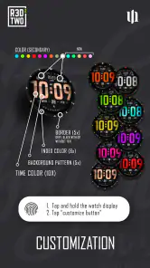 S4U R3D TWO Digital watch face screenshot