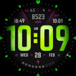 S4U R3D TWO Digital watch face screenshot