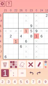 Sandwich Sudoku screenshot