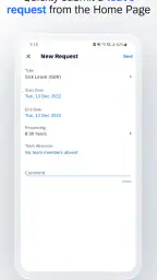 SAP SuccessFactors Mobile screenshot