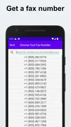 Send & Receive Fax Number screenshot