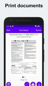 Send & Receive Fax Number screenshot