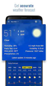 Sense V2 Flip Clock & Weather screenshot