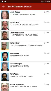 Sex Offenders Search screenshot