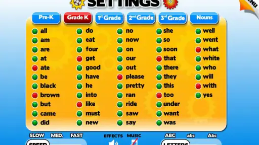 Sight Words Learning Games & R screenshot