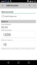 Simple Checkbook Ledger screenshot