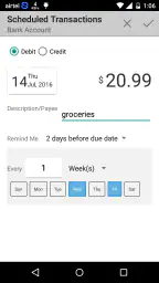 Simple Checkbook Ledger screenshot