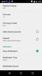 Simple Checkbook Ledger screenshot