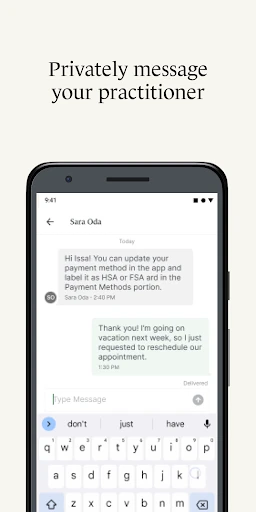SimplePractice Client Portal screenshot