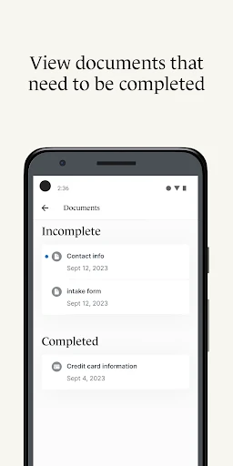 SimplePractice Client Portal screenshot