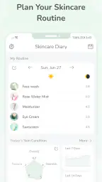 Skincare Routine Diary screenshot