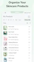 Skincare Routine Diary screenshot
