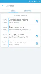 Skype for Business for Android screenshot