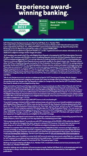 SoFi: Bank, Invest & Loans screenshot