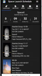 Space Launch Schedule screenshot
