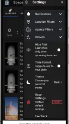 Space Launch Schedule screenshot