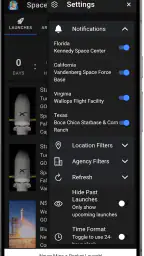 Space Launch Schedule screenshot