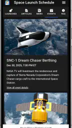 Space Launch Schedule screenshot