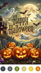 Spooky Halloween Coloring Book screenshot