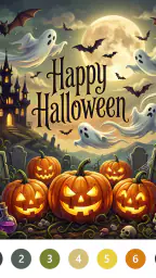 Spooky Halloween Coloring Book screenshot