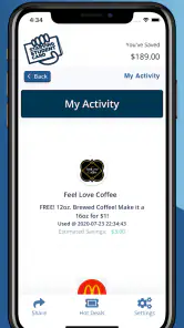 Starving Student Card App screenshot