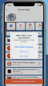 Starving Student Card App screenshot