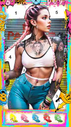 Street Art-Color by number screenshot