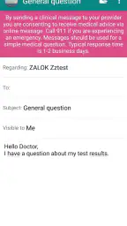 Sutter Health My Health Online screenshot