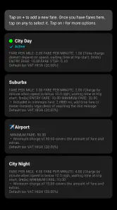 Taximeter. GPS taxi cab meter. screenshot