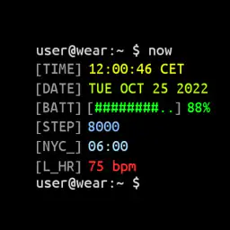 Terminal Watch face screenshot