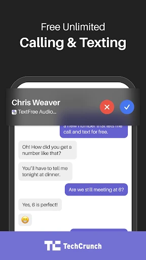 Text Free: Second Call Number screenshot