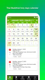 Thailand Buddhist Calendar screenshot