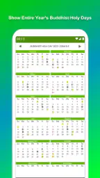 Thailand Buddhist Calendar screenshot