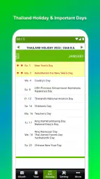 Thailand Buddhist Calendar screenshot