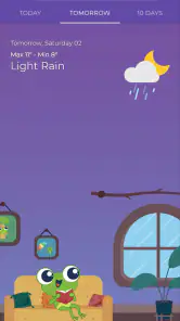 TheFrog: Weather app screenshot