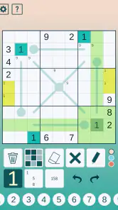 Thermo Sudoku screenshot
