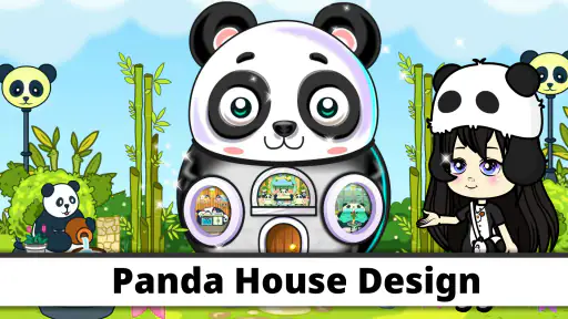 Tizi Panda House Design Games screenshot
