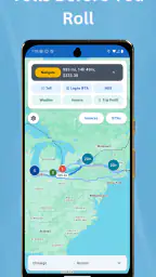 Toll Calculator GPS Navigation screenshot
