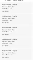 Toll Calculator GPS Navigation screenshot