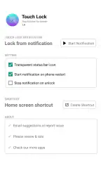 Touch Lock : Lock touch screen screenshot