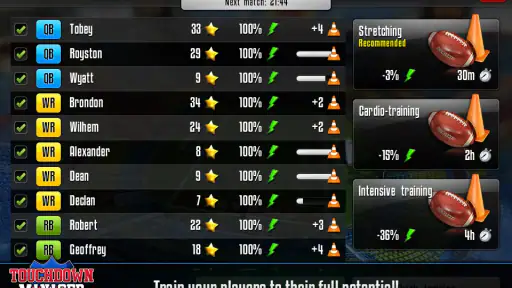 Touchdown Manager screenshot